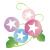 あさがおの花イラスト【透過PNG】