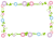 あさがおのフレーム【透過PNG】