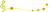 ト音記号とひまわりのライン素材1【透過PNG】