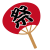 祭りうちわイラスト【透過PNG】