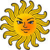 【透過PNG】太陽のイラスト