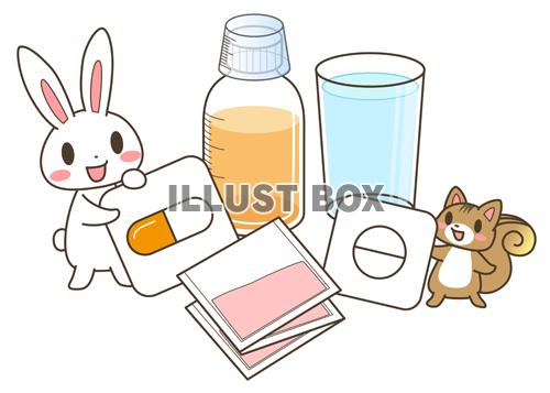 無料イラスト 飲み薬