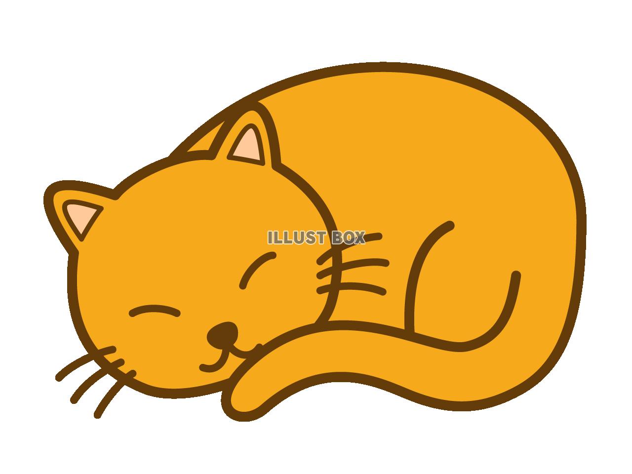 トップ100 寝 てる 猫 イラスト かわいいディズニー画像