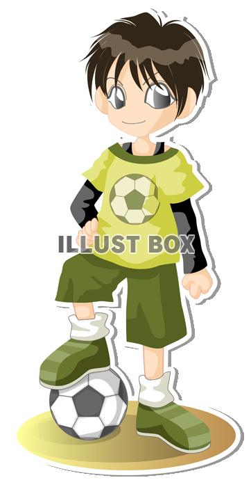 サッカーをする男の子