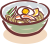 冷麺・筆書き風