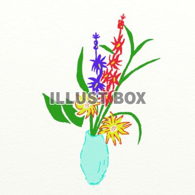 無料イラスト 夏の生け花