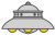 UFOのイラスト　(透過PNG)