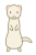 フェレットのイラスト3　(透過PNG)
