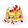 おいしいパンケーキ　透過ＰＮＧ