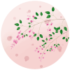 萩の花のカット【透過PNG】