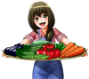 野菜をどうぞ（透過png）