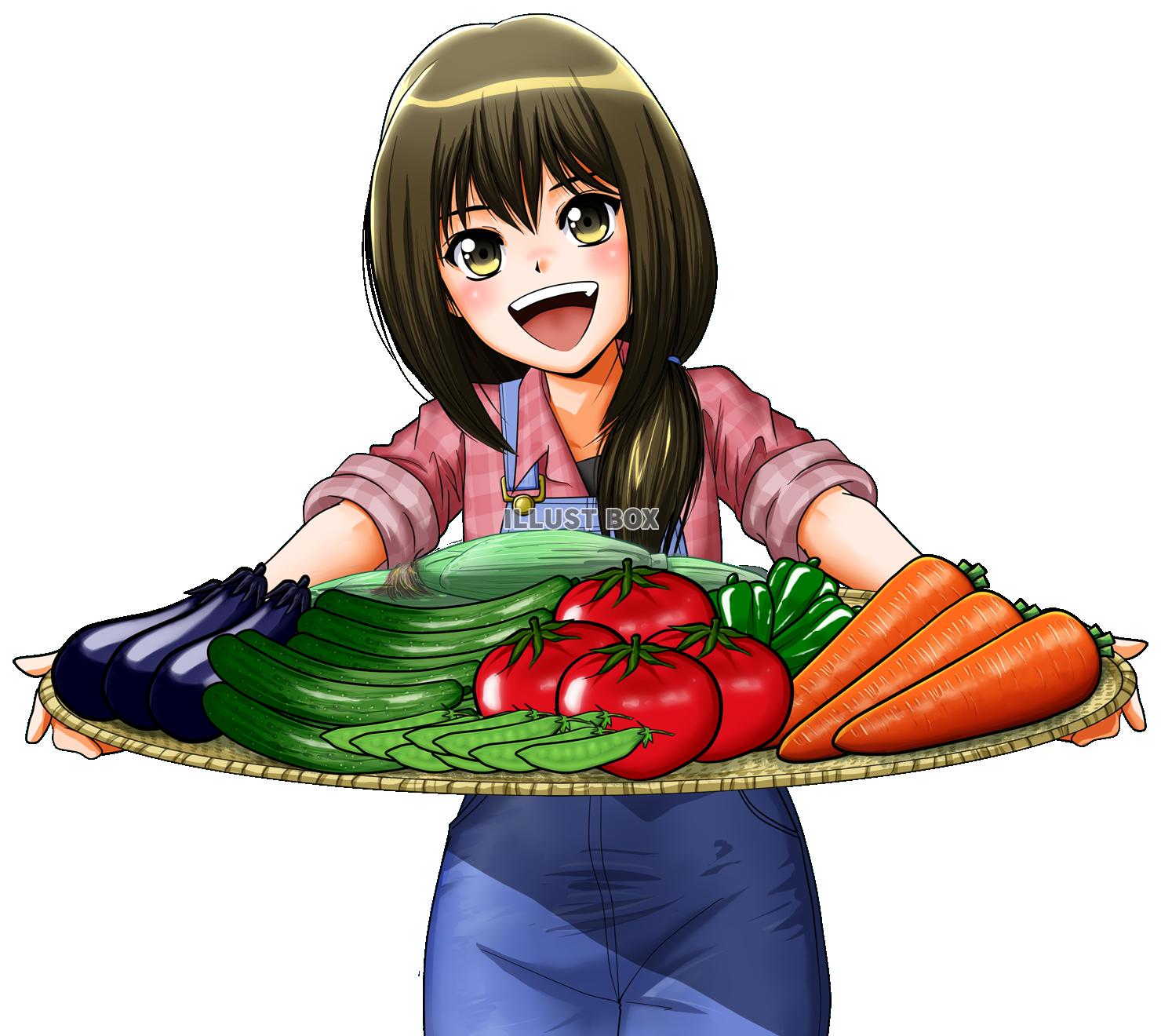 野菜をどうぞ（透過png）