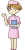 案内する看護師さん【透過PNG】