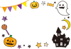 ハロウィンフレーム3【透過PNG】