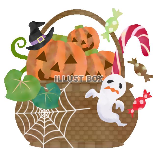 ハロウィンのバスケット　透過ＰＮＧ