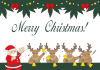 （透過PNG）クリスマスカード（ハンドベル）