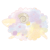 パステルカラー羊イラスト【透過PNG】