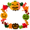 ハロウィンのリース　透過ＰＮＧ