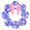 雪のリース3　透過ＰＮＧ