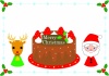 クリスマスケーキのカード