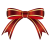 クリスマス　リボンイラスト【透過PNG】