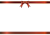 クリスマス　リボンのフレーム【透過PNG】