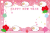 2015年ひつじ(羊・未）・ピンクのフレームタイプ年賀状素材