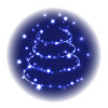 光のクリスマスツリーイラスト【透過PNG】