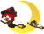 魔女とネコ【透過PNG】