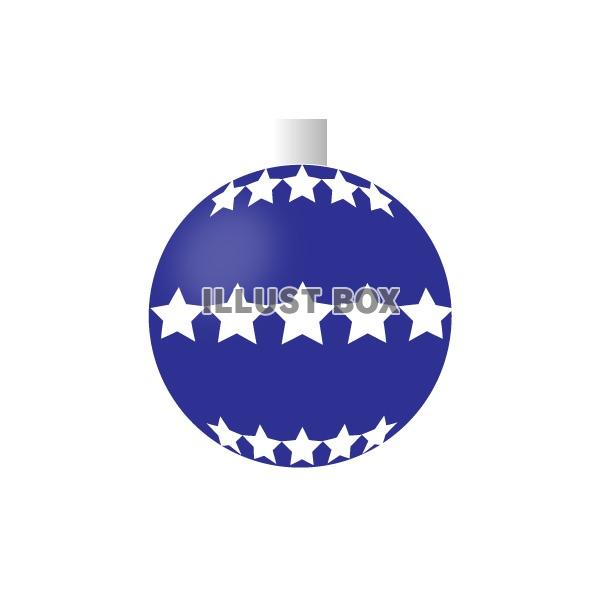 クリスマスオーナメント　ボール（青）