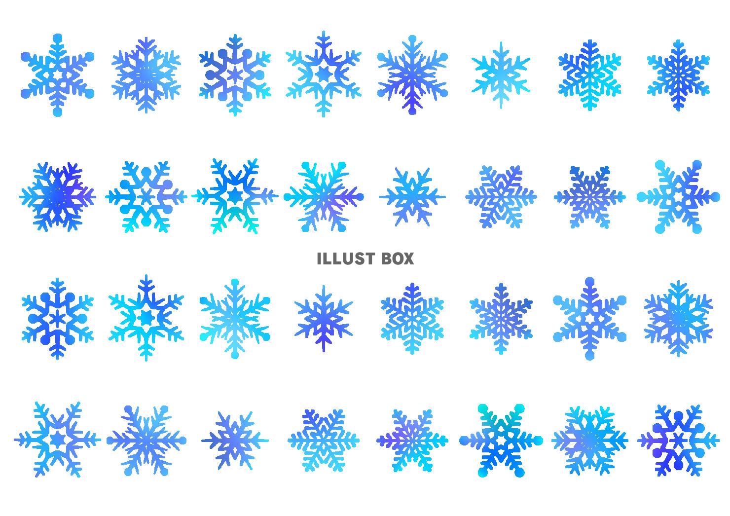 クリスマス 冬 アイコン フレーム 雪の結晶 イラスト無料