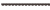黒いシンプルなレースのライン素材【透過PNG】
