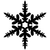 【シルエット】　雪の結晶