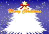 クリスマスツリーのフレーム１【透過PNG】