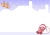 クリスマス・女の子サンタと逃走トナカイのフレーム２【透過PNG】