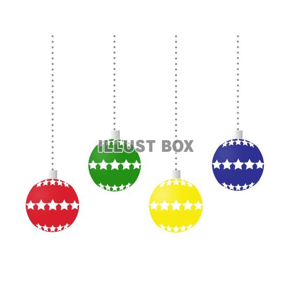 クリスマスオーナメント　ボール（４色）