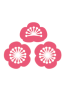 可愛いピンクの梅の花のPNG素材