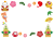 年賀状　お正月のフレーム【透過PNG】