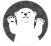 【透過png】汎用シロクマイラスト8