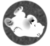 【透過png】汎用シロクマイラスト3