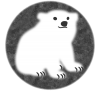 【透過png】汎用シロクマイラスト1