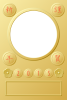 2015年　年賀状　フォトフレームタイプ7　(透過PNG)