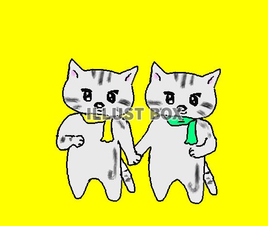 ねこまる・・双子？？【透過】PNG