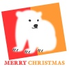シロクマクリスマスイラスト29