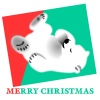 シロクマクリスマスイラスト23