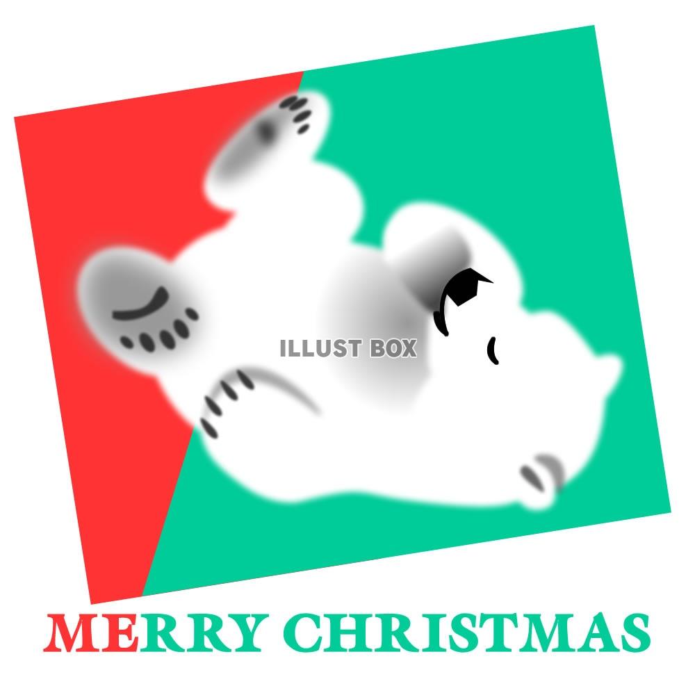 シロクマクリスマスイラスト23