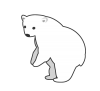 【透過png】汎用シロクマイラスト9