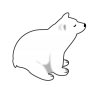 【透過png】シロクマイラスト2