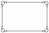クラシックな曲線のフレーム