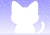 冬・猫の形のフレーム【透過PNG】